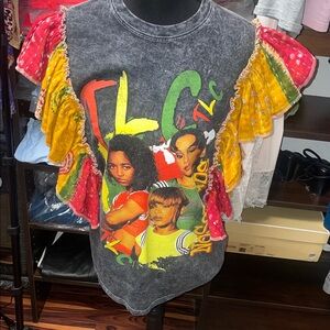 TLC upcycled Kantha tee